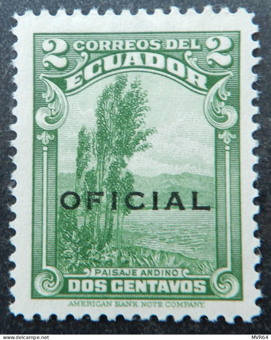 Ecuador 1937 (7) Local Motives  Overprinted - Ecuador