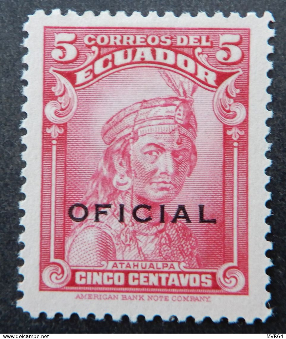 Ecuador 1937 (8) Local Motives  Overprinted - Ecuador