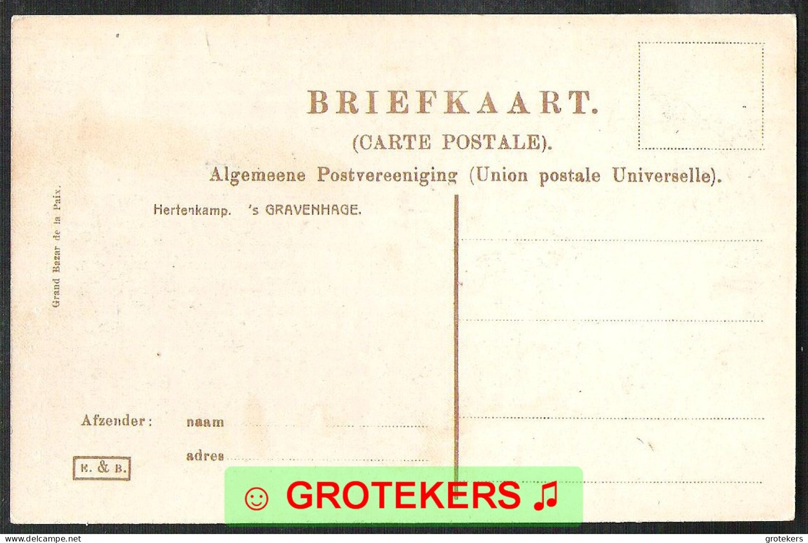DEN HAAG Hertenkamp Ca 1910 - Den Haag ('s-Gravenhage)