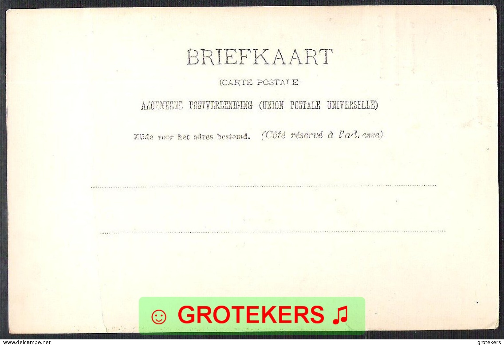 OUDEWATER Markt Geboortehuis Arminius Ca 1903 - Otros & Sin Clasificación