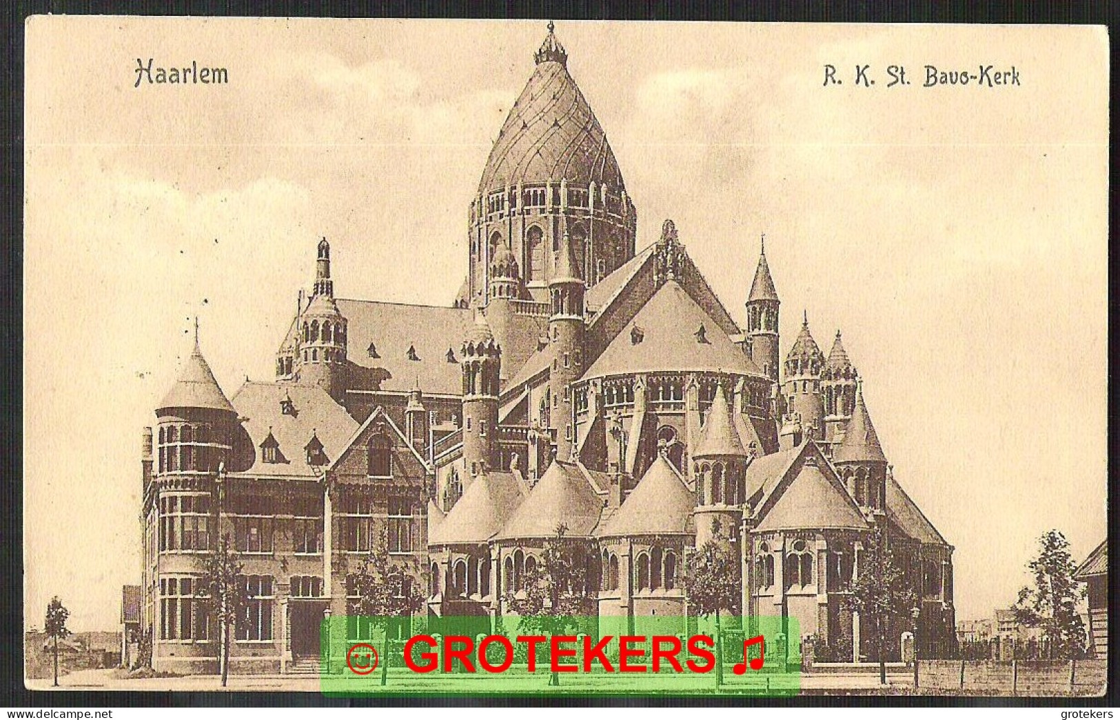 HAARLEM R.K. St. Bavo Kerk 1912 - Haarlem