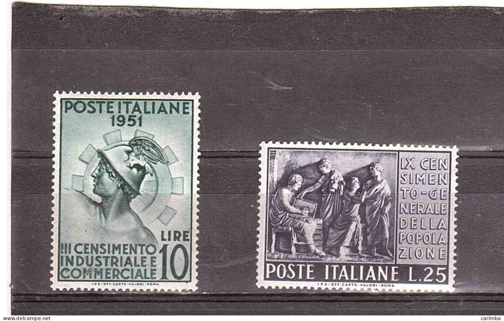 1951 CENSIMENTO - 1946-60: Nieuw/plakker