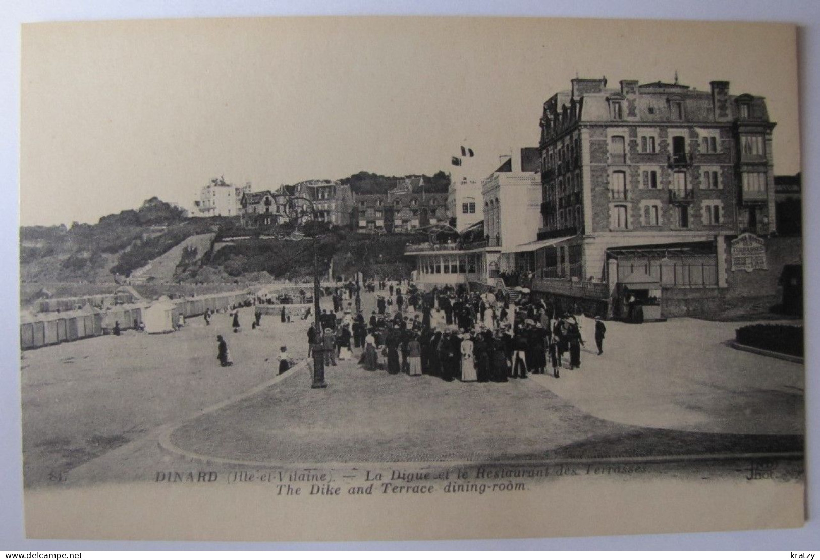 FRANCE - ILLE ET VILAINE - DINARD - La Digue Et Le Restaurant De Terrasses - Dinard