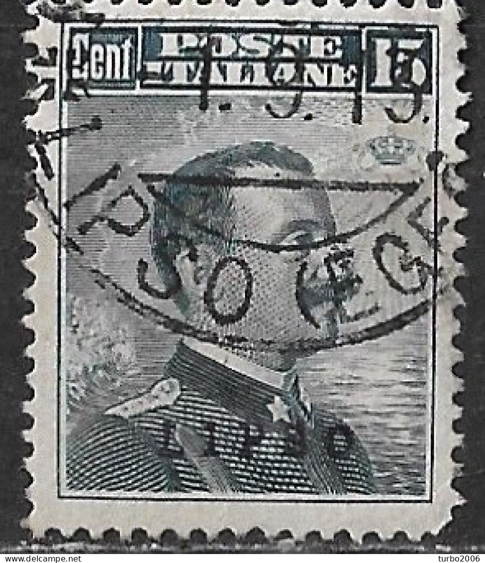 DODECANESE 1912 Black Overprint LIPSO On Italian Stamps 15 C Black Vl. 4 - Dodecaneso