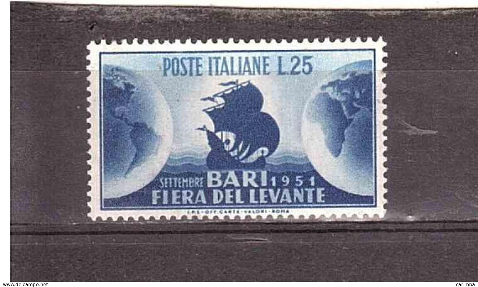 1951 L.25 FIERA LEVANTE BARI - 1946-60: Ungebraucht