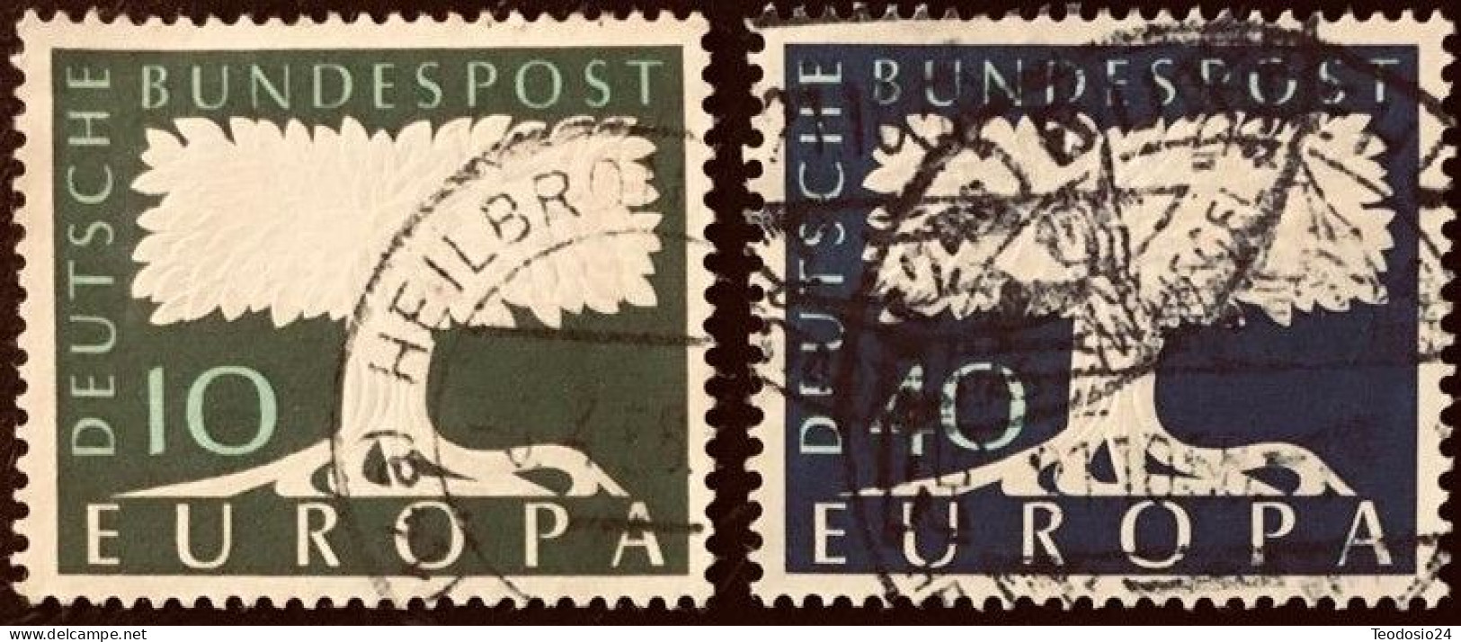 Germany 1957 - EUROPA. - Used Stamps