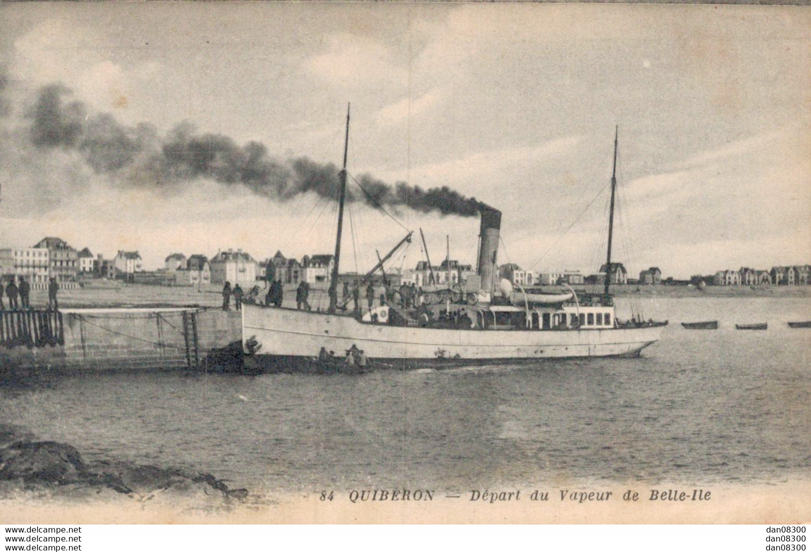 56 QUIBERON DEPART DU VAPEUR DE BELLE ILE - Fähren