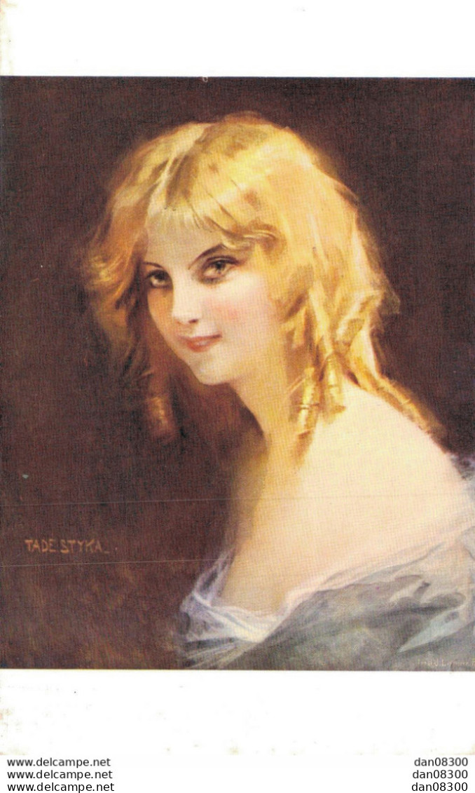 TABLEAU DE TADE STYKA INTITULE UNE BELLE DANOISE - Paintings