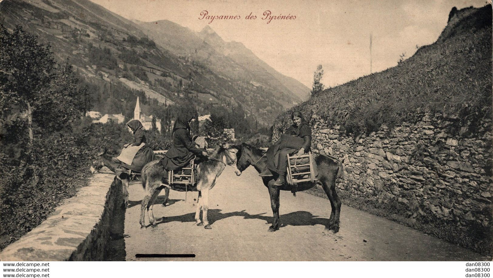 PAYSAGES DES PYRENEES  CARTE PANORAMA DE 14 X 27 CMS - Midi-Pyrénées