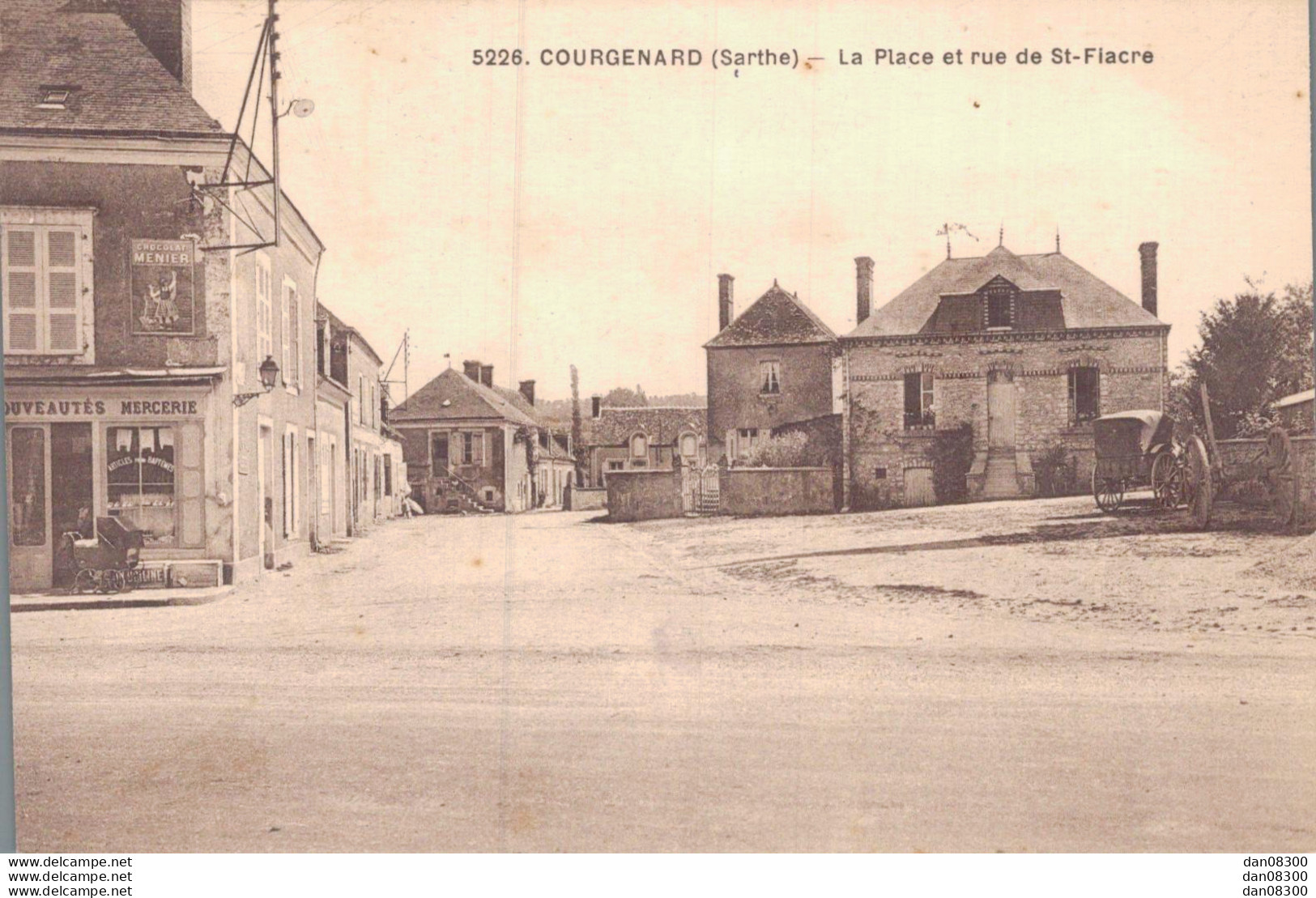 72 COURGENARD LA PLACE ET LA RUE DE SAINT FIACRE - Sonstige & Ohne Zuordnung