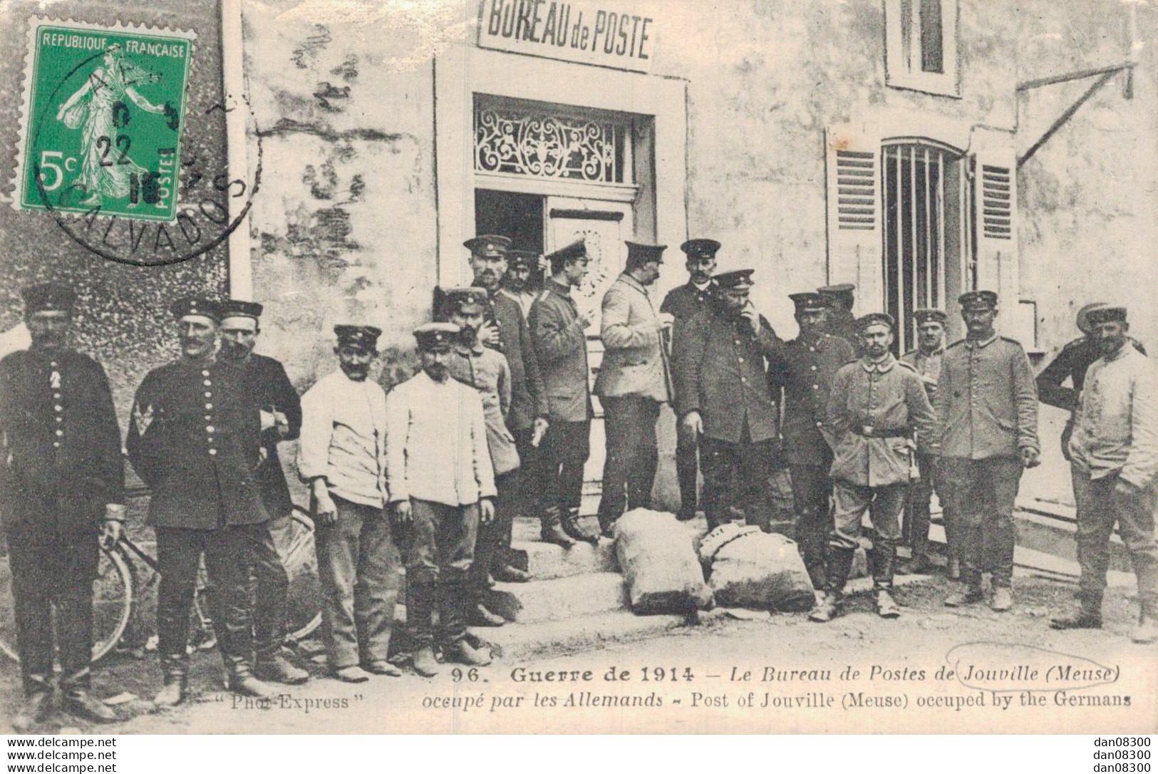 55 LE BUREAU DE POSTES DE JOUVILLE OCCUPE PAR LES ALLEMANDS - War 1914-18