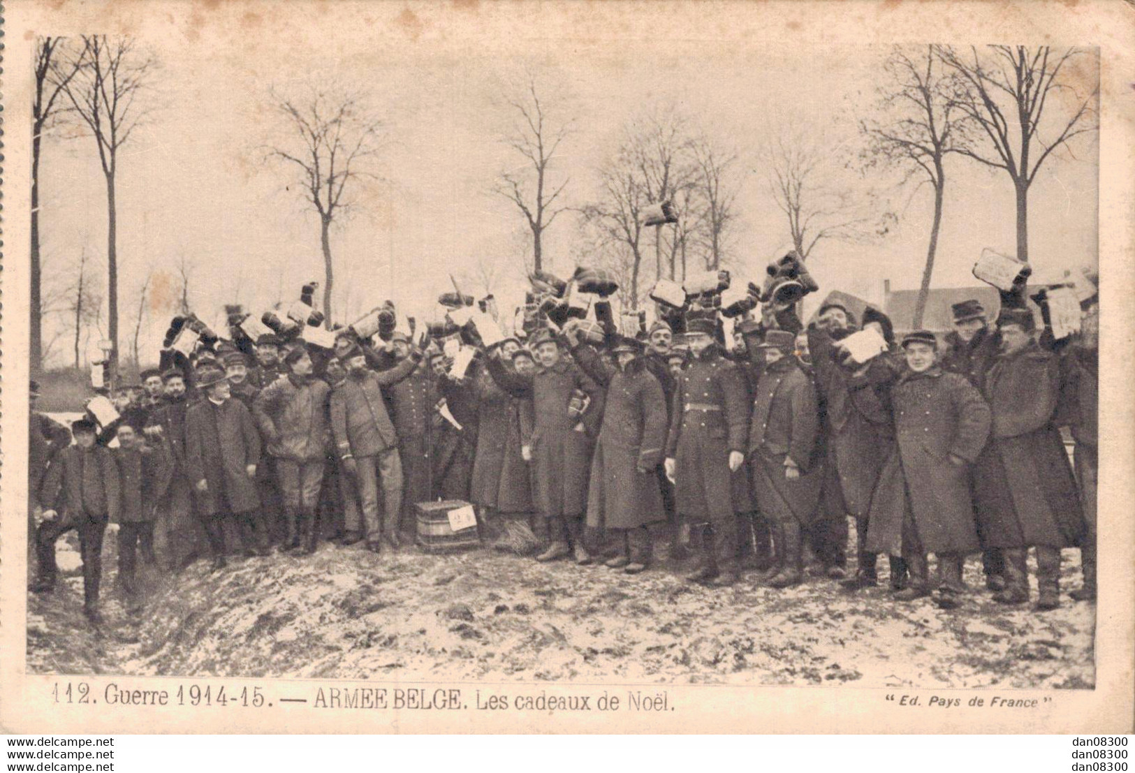 GUERRE 1914-15 ARMEE BELGE LES CADEAUX DE NOEL - Guerre 1914-18