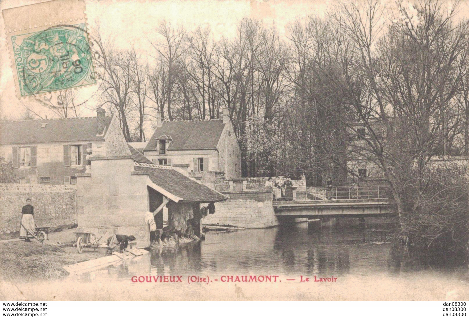 60 GOUVIEUX CHAUMONT LE LAVOIR ANIMEE LAVANDIERES - Gouvieux