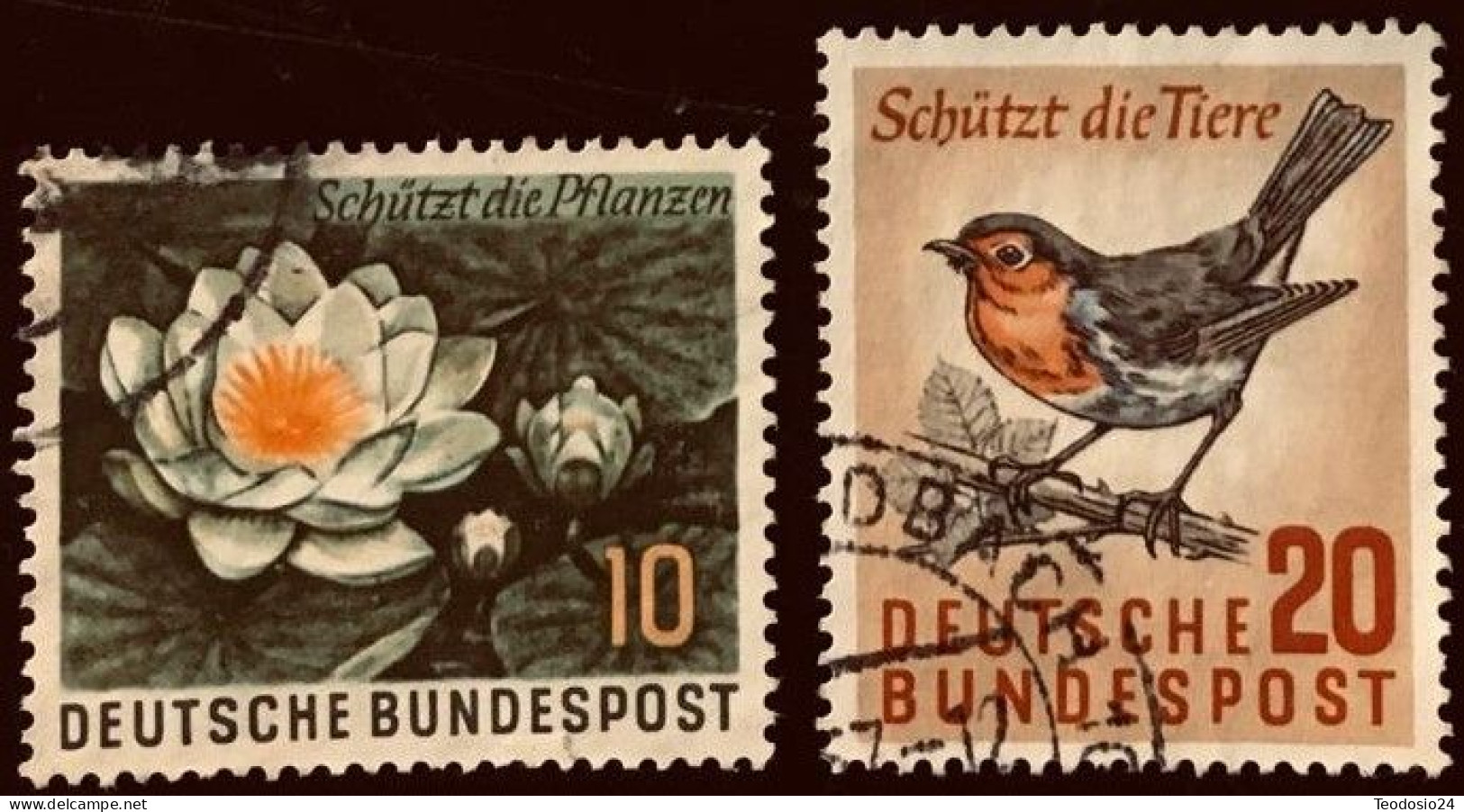 Germany 1957 - PROTECCIÓN A LA NATURALEZA - Usados