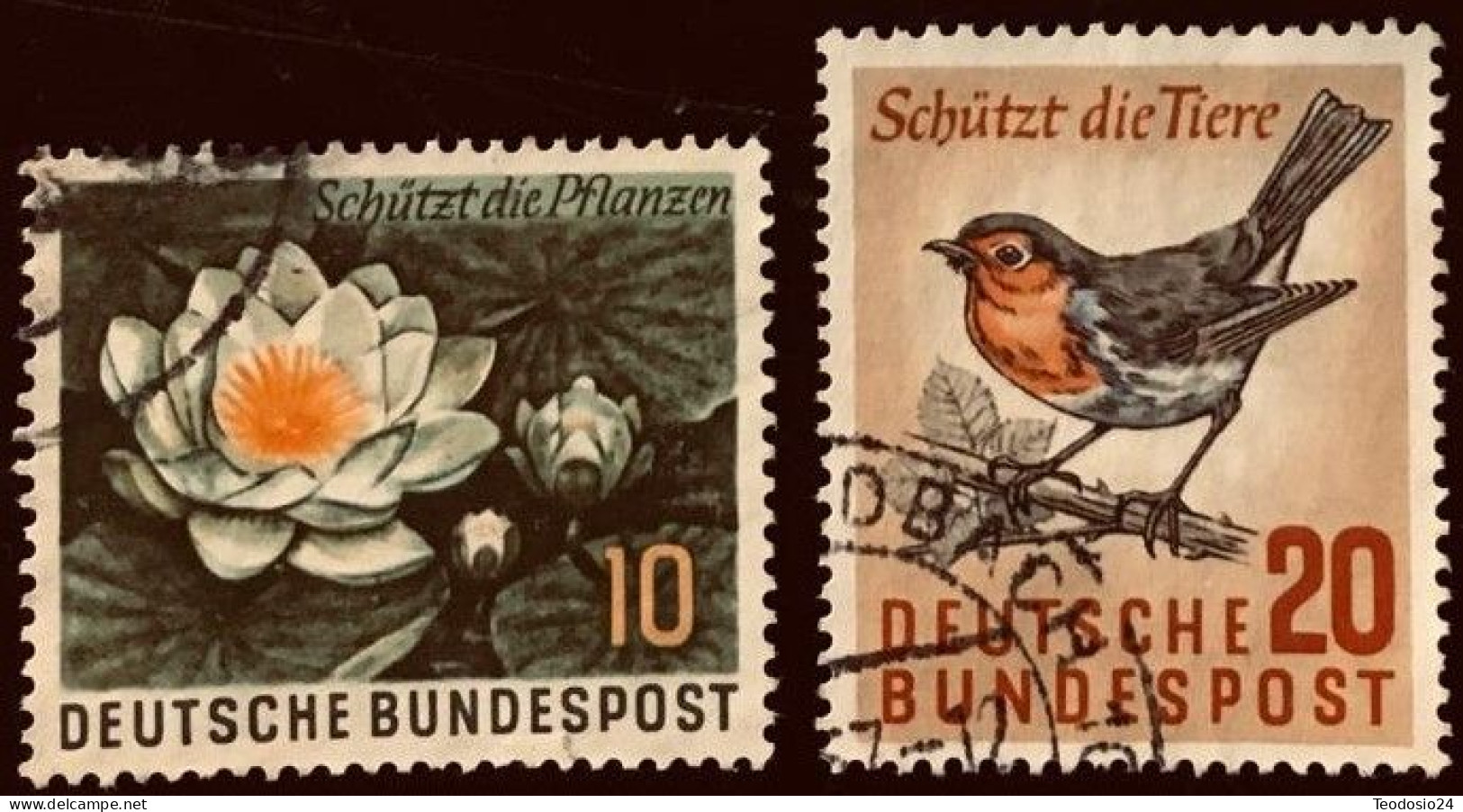 Germany 1957 - PROTECCIÓN A LA NATURALEZA - Usati