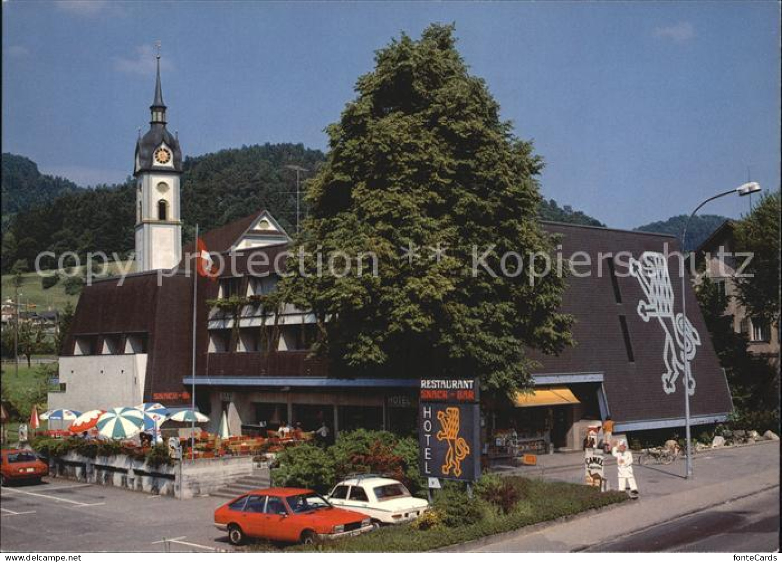 12440268 Dagmersellen Hotel Restaurant Loewen Kirchturm Dagmersellen - Sonstige & Ohne Zuordnung