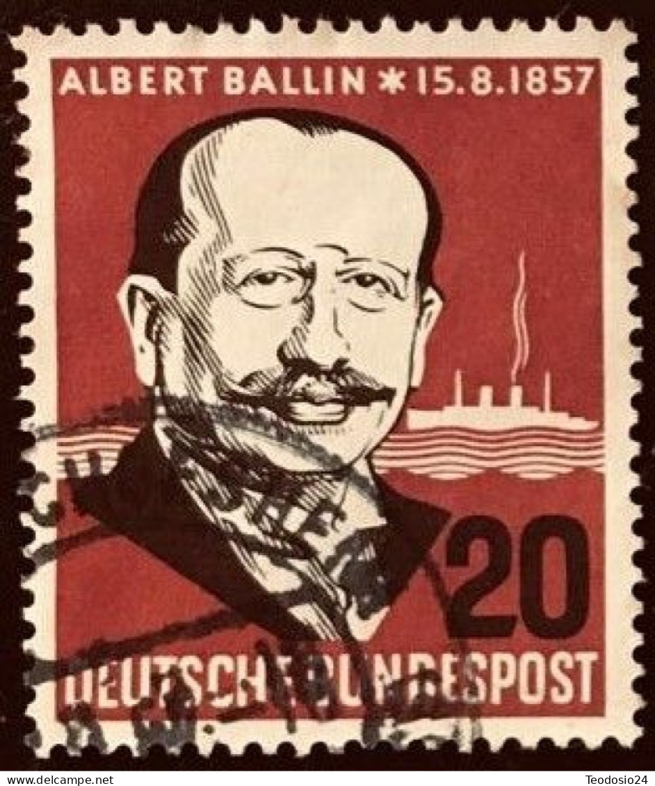Germany 1957 - Albert Ballin - Used Stamps