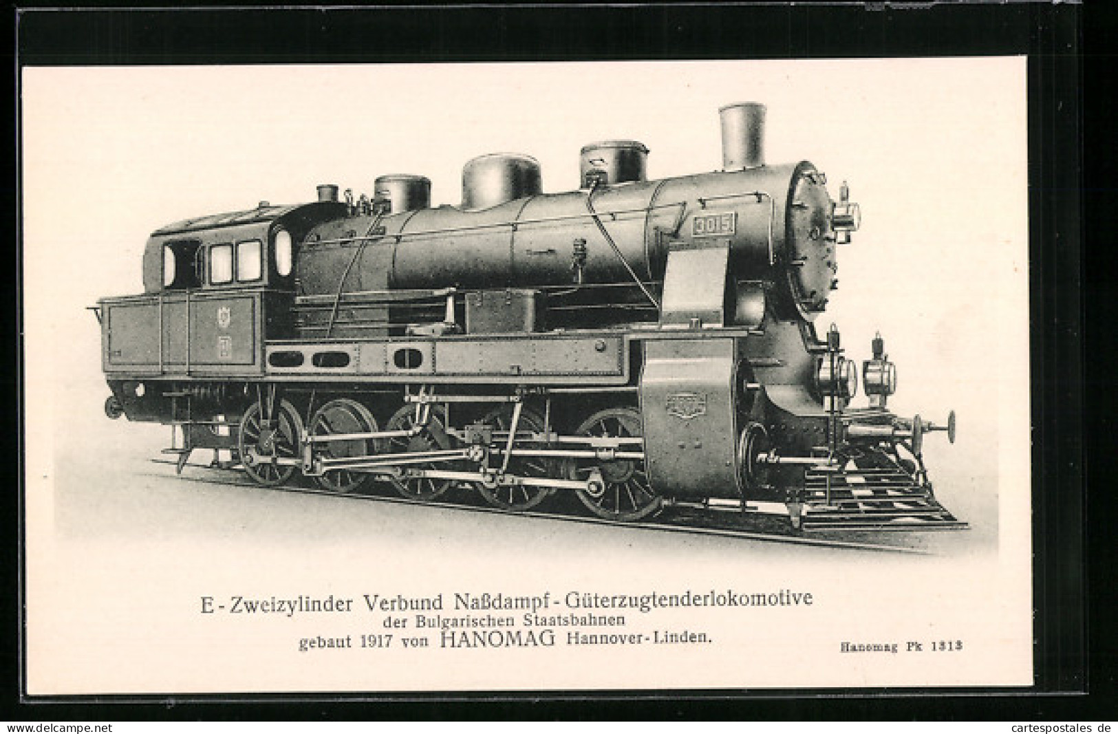 AK Güterzugtenderlokomotive Der Bulgarischen Staatsbahn, HANOMAG  - Trains