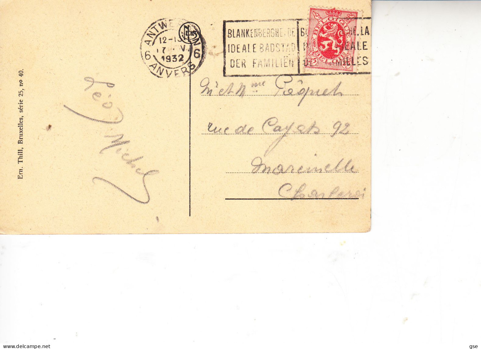 BELGIO  1932 - Anvers -  La Rade - Other & Unclassified