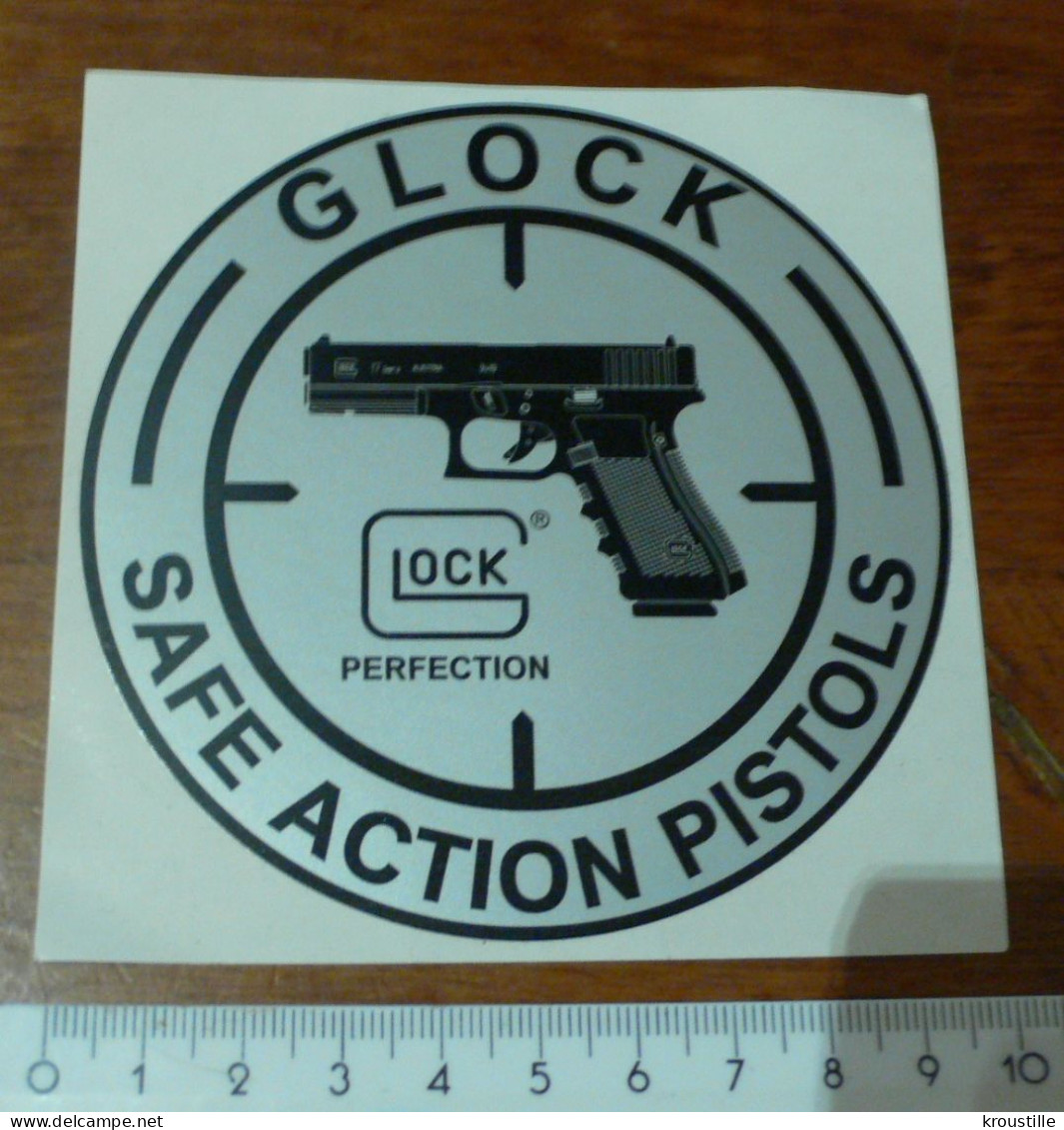 THEME ARME : AUTOCOLLANT GLOCK - SAFE ACTION PISTOLS - Stickers