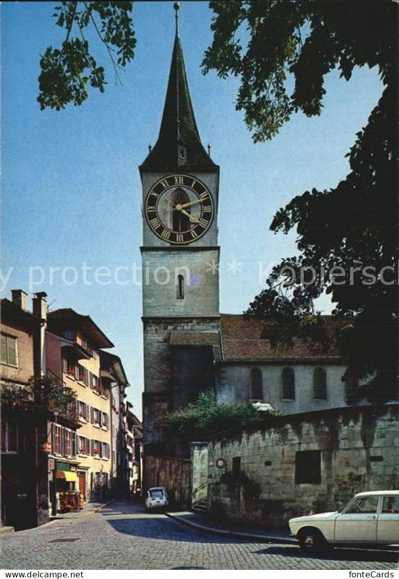 12439352 Zuerich ZH Altstadtpartie Mit St Peterskirche Zuerich - Other & Unclassified