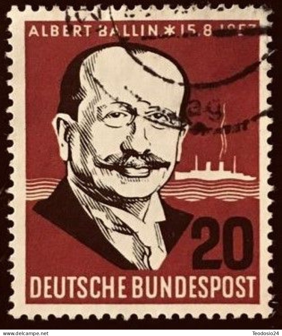 Germany 1957 - Albert Ballin - Used Stamps