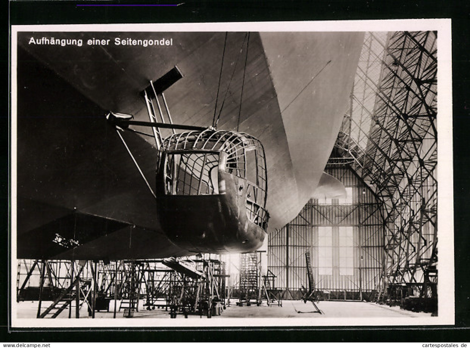 AK Luftschiffbau Zeppelin, Aufhängung Einer Seitengondel  - Airships