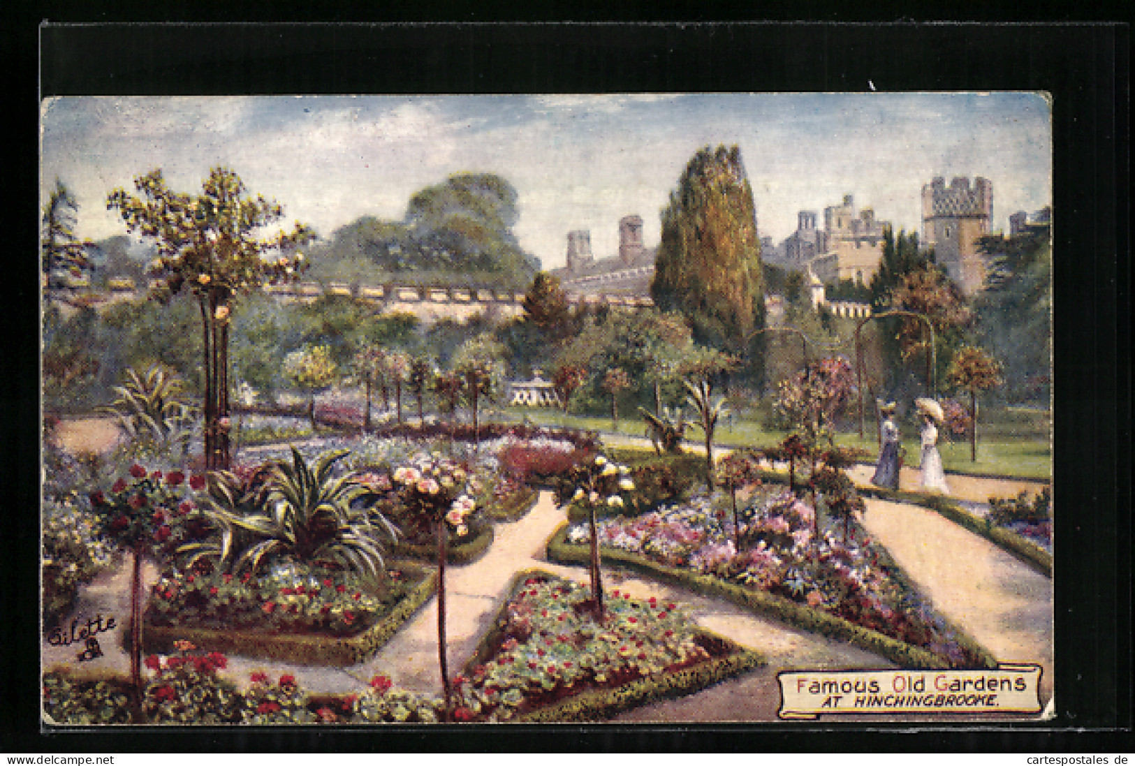 Künstler-AK Raphael Tuck & Sons Nr. 9467: Hinchingbrooke, Famous Old Gardens  - Tuck, Raphael