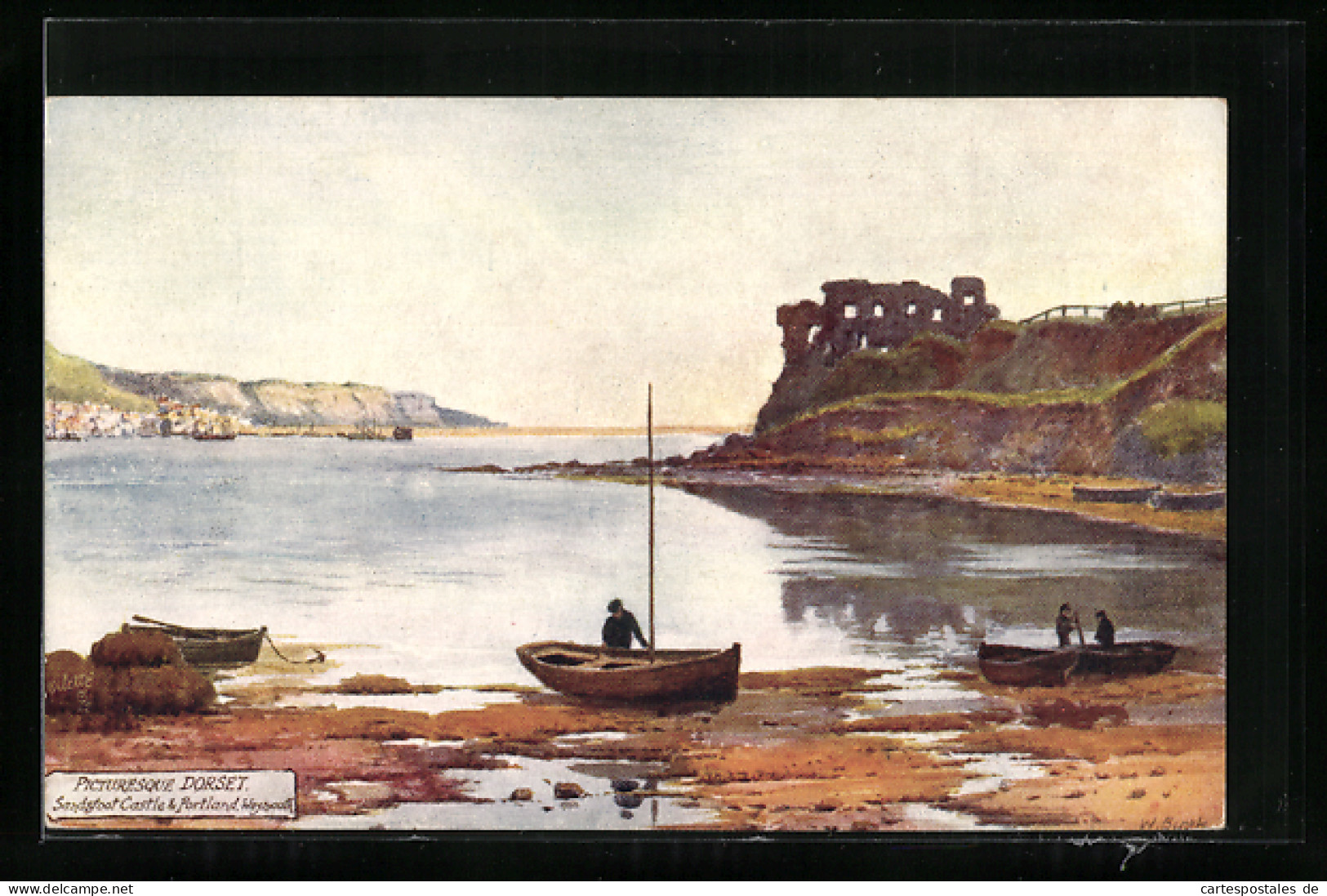 Künstler-AK Raphael Tuck & Sons Nr. 7700: Weymouth, Sandstoot Castle & Portland  - Tuck, Raphael