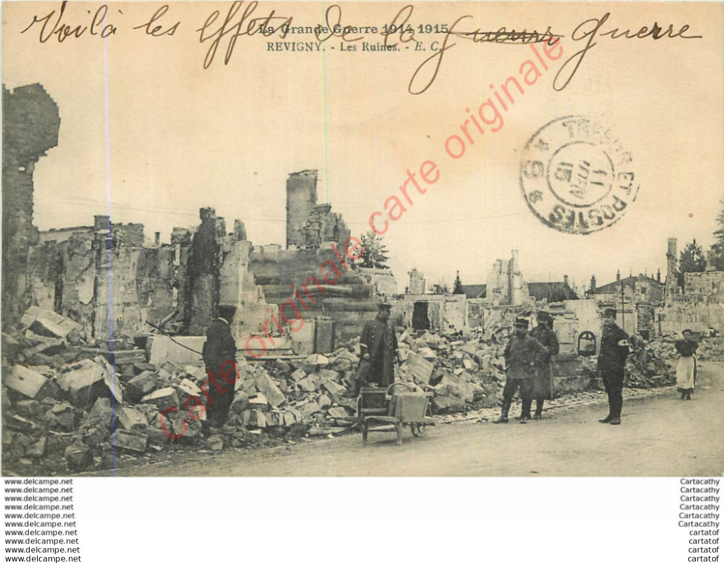 55.  REVIGNY .  Les Ruines .  GUERRE 1914 - Revigny Sur Ornain