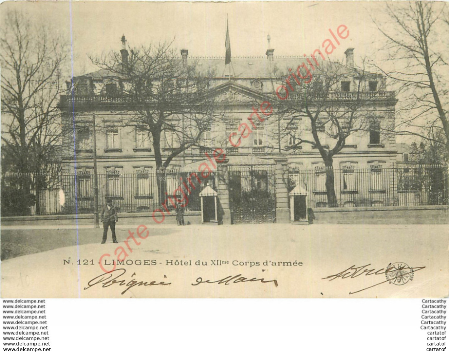 87.  LIMOGES .  Hôtel Du XIIme Corps D'Armée . - Limoges