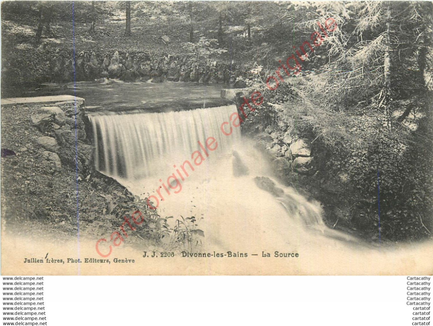 01.  DIVONNE LES BAINS .  La Source . - Divonne Les Bains