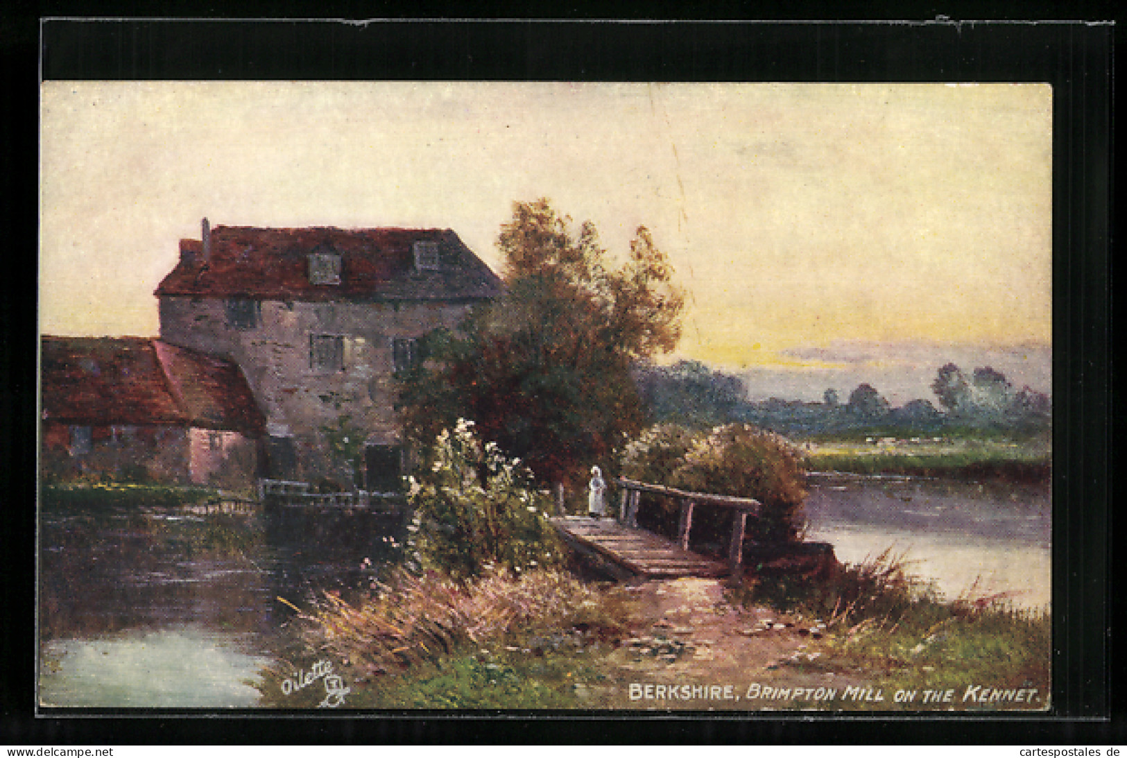 Künstler-AK Raphael Tuck & Sons Nr. 7536: Berkshire, Brimpton Mill On The Kennet  - Tuck, Raphael