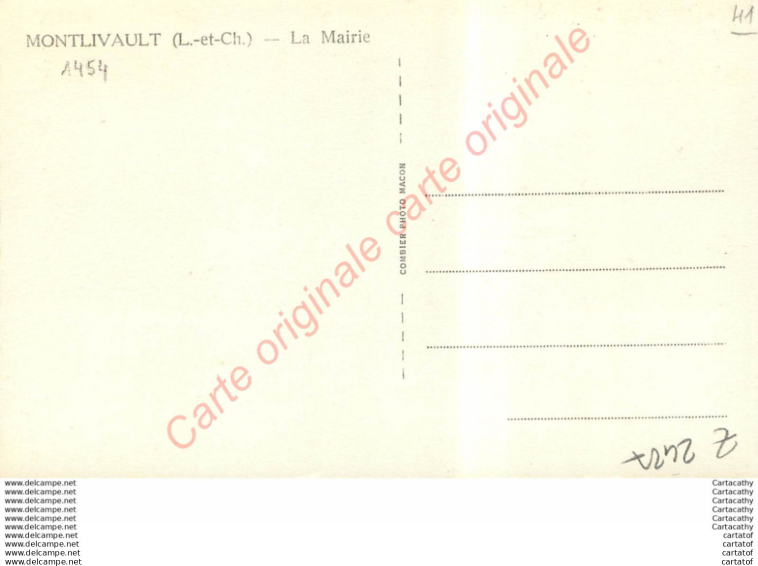 41.  MONTLIVAULT .  La Mairie . - Other & Unclassified