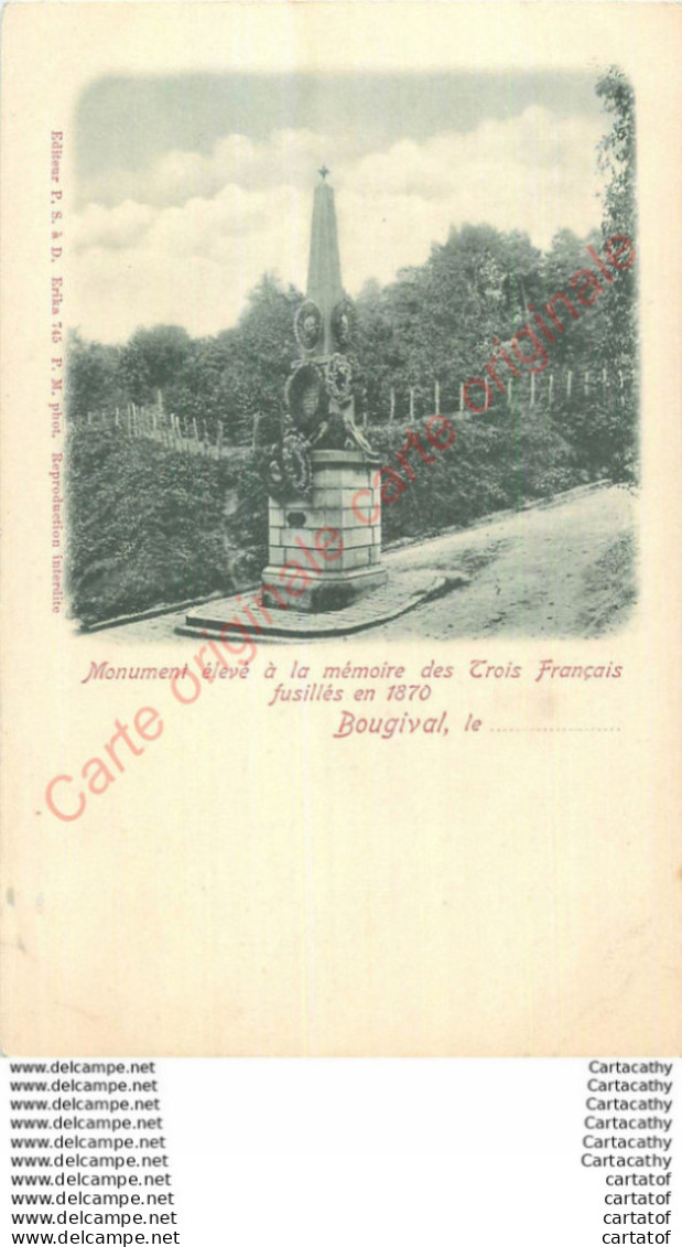 78.  BOUGIVAL . Monument élevé à La Mémoire Des Trois Français Fusillés En 1870 . - Bougival