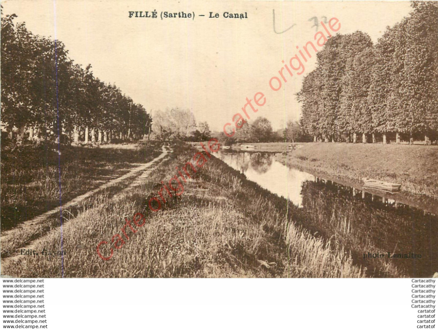 72.  FILLE .  Le Canal . - Sonstige & Ohne Zuordnung