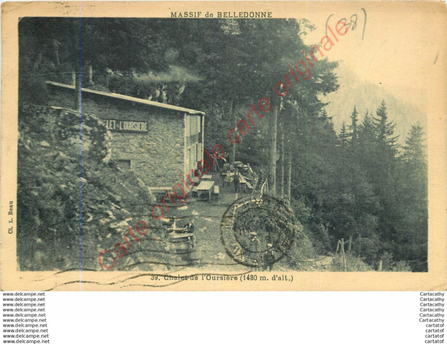 38.  Massif De Belledonne .  Chalet De L'Oursière . - Andere & Zonder Classificatie