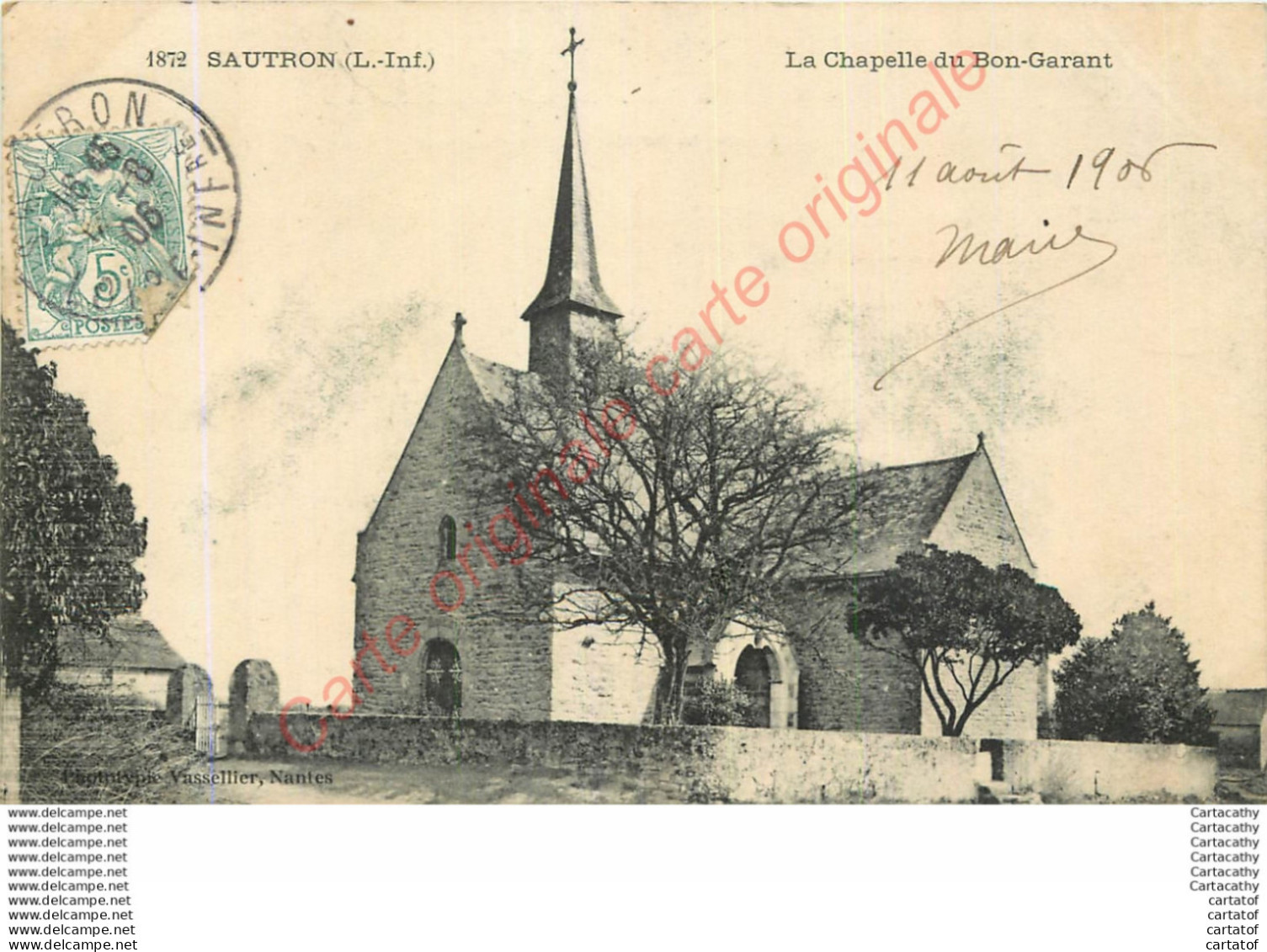 44.  SAUTRON .  La Chapelle Du Bon Garant . - Andere & Zonder Classificatie