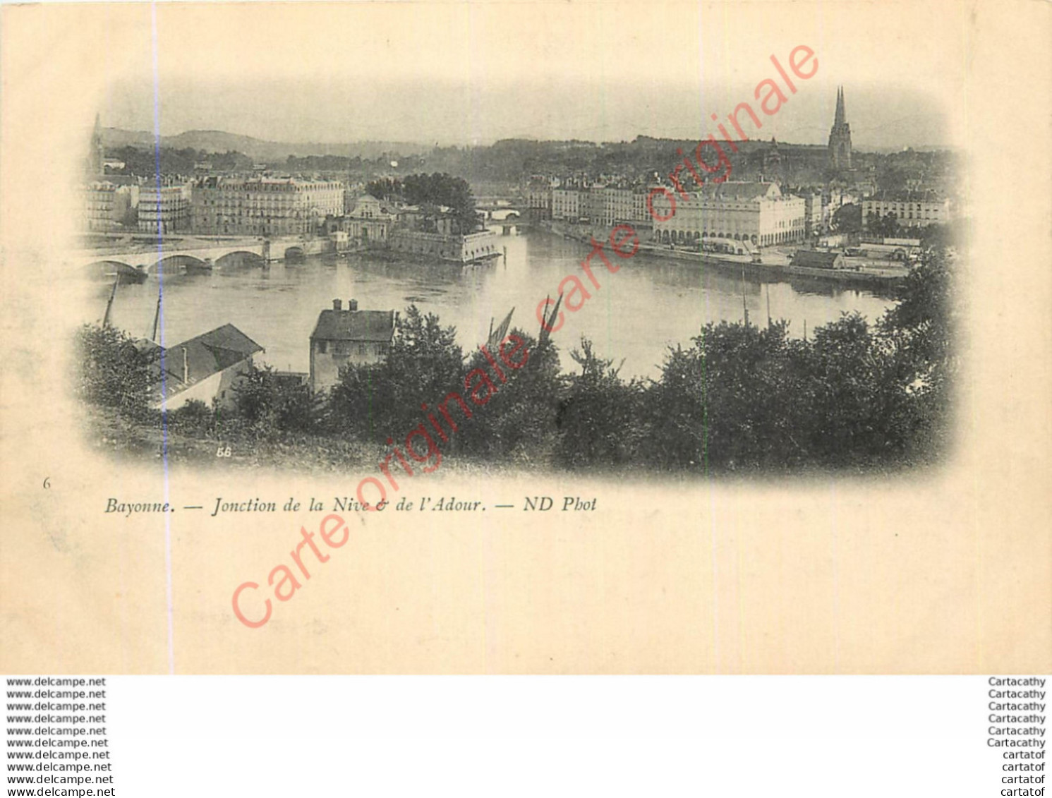 64.  BAYONNE .  Jonction De La Nive Et De L'Adour . - Bayonne