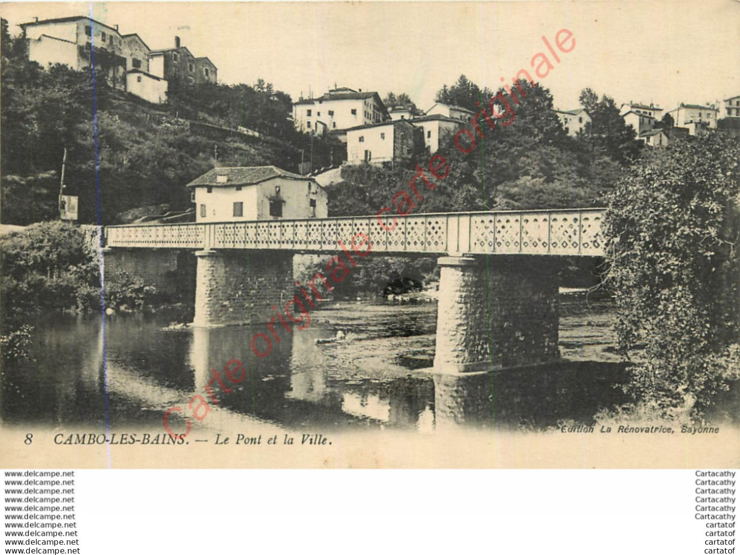 64.  CAMBO LES BAINS .  Le Pont Et La Ville . - Cambo-les-Bains