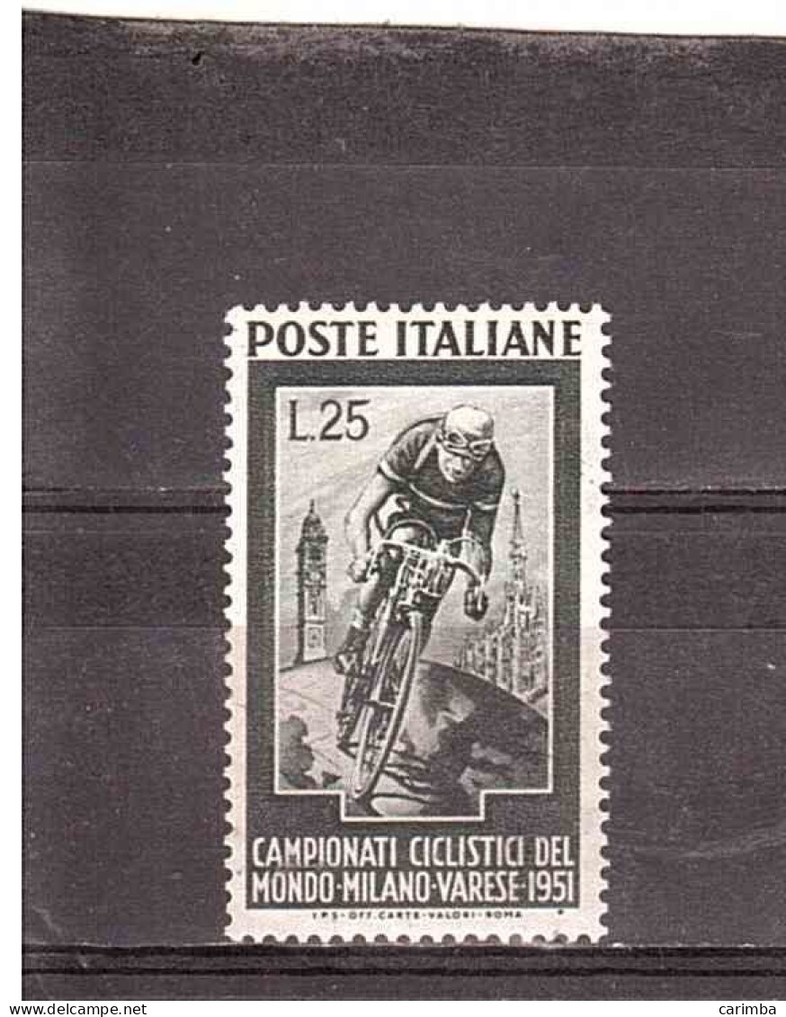 1951 L.25 CAMPIONATO DEL MONDO CICLISMO MILANO-VARESE - Cycling