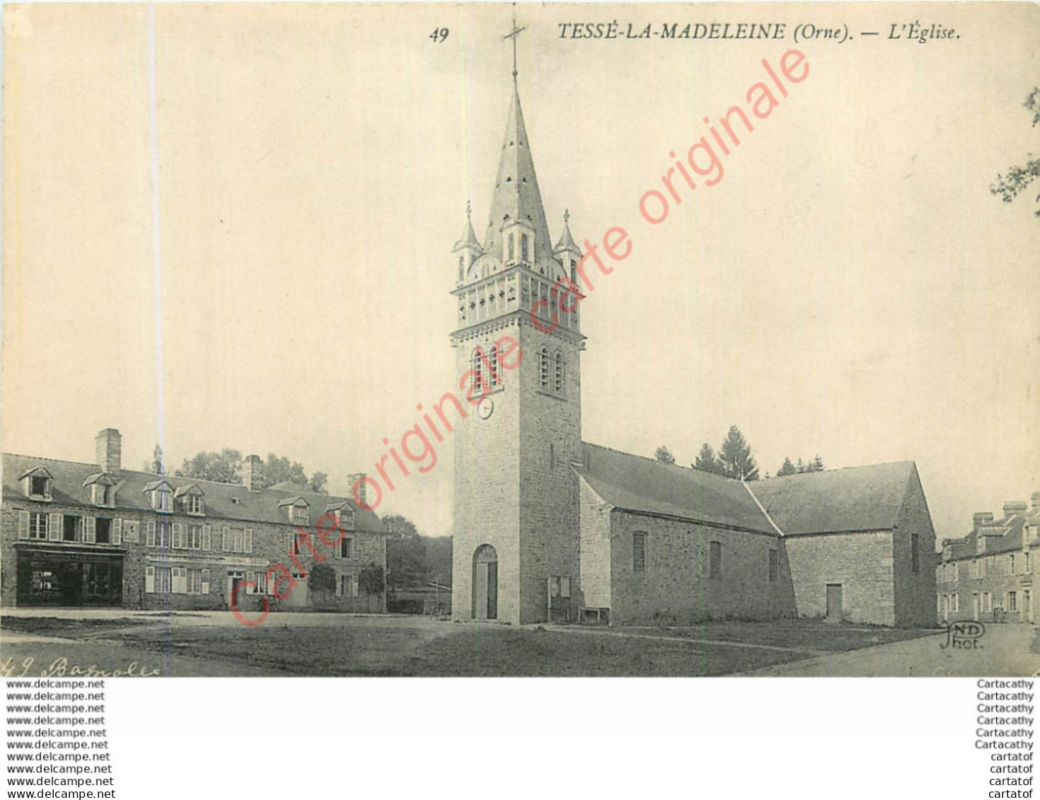 61.  TESSE LA MADELEINE . L'Eglise . - Autres & Non Classés