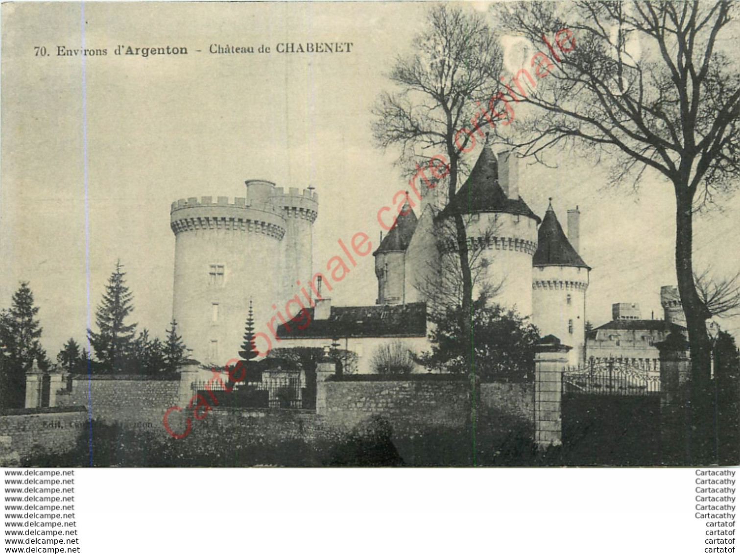 ARGENTON .  Château De CHABENET . - Sonstige & Ohne Zuordnung