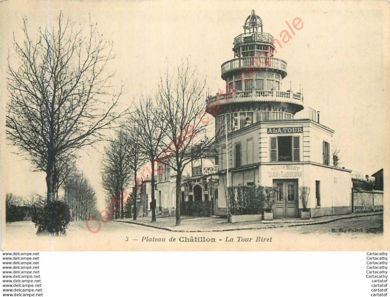 92.  Plateau De CHATILLON .  La Tour Biret . - Châtillon