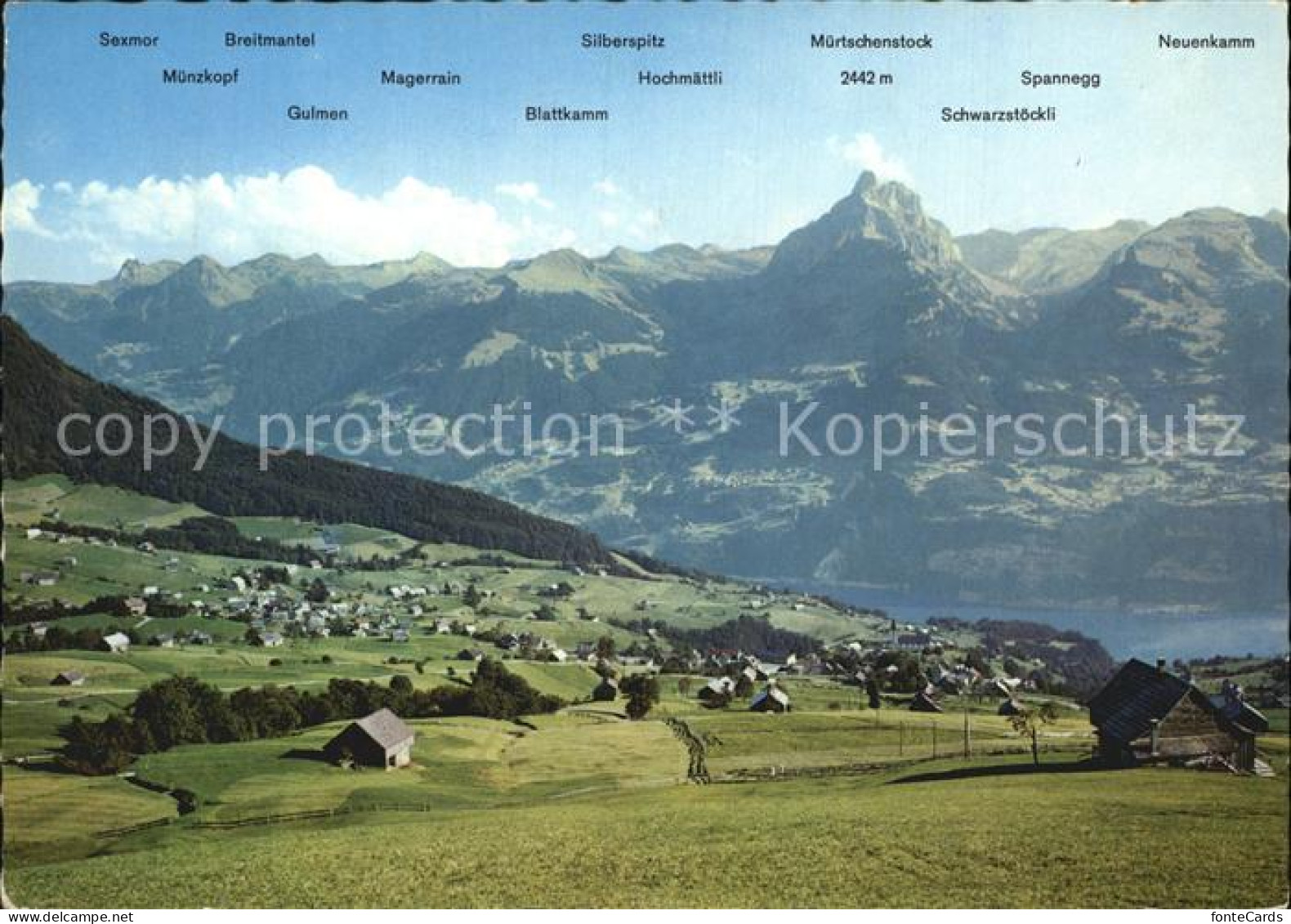 12439333 Amden SG Blick Auf Walensee Und Muertschenstock Alpenpanorama Betlis - Autres & Non Classés