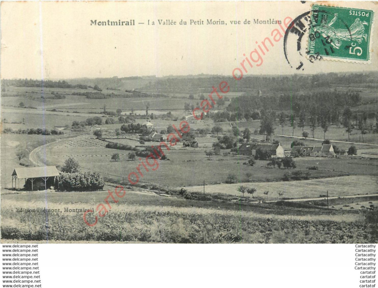 51.  MONTMIRAIL .  La Vallée Du Petit Morin Vue De Montléan . - Montmirail