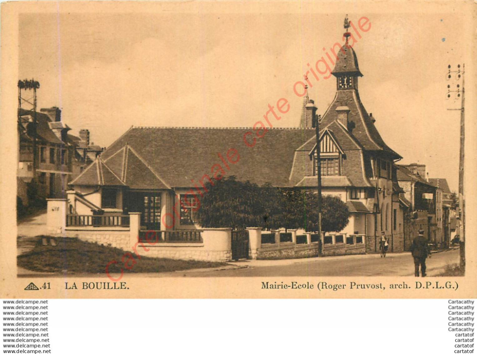 76.  LA BOUILLE .  Mairie-Ecole . - La Bouille