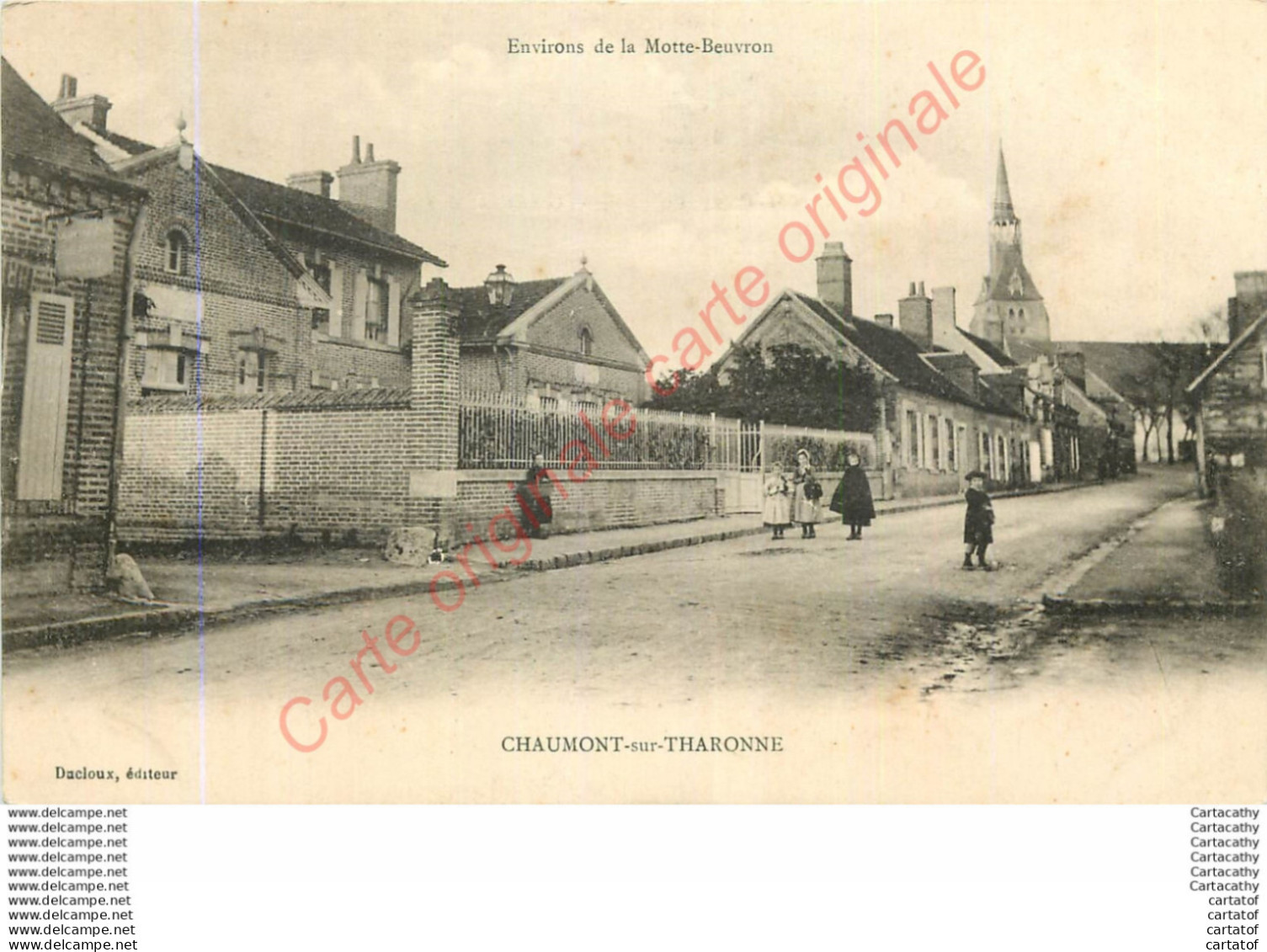 41.  CHAUMONT Sur THARONNE .  CPA Animée . - Other & Unclassified