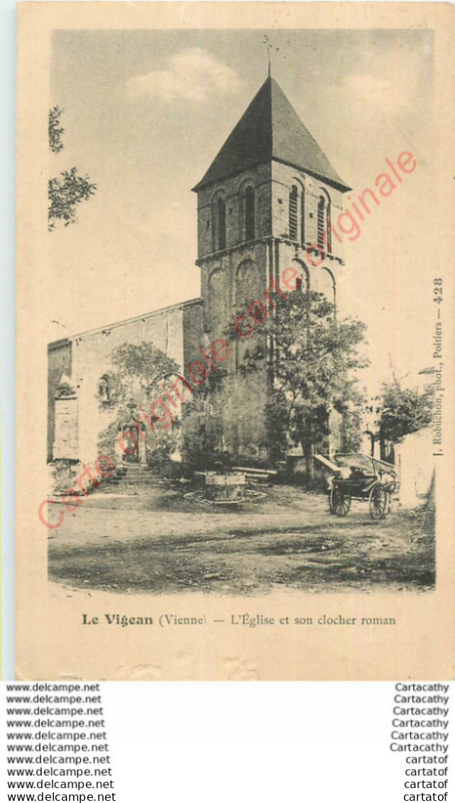 86.  LE VIGEAN . L'Eglise Et Son Clocher Roman . - Andere & Zonder Classificatie