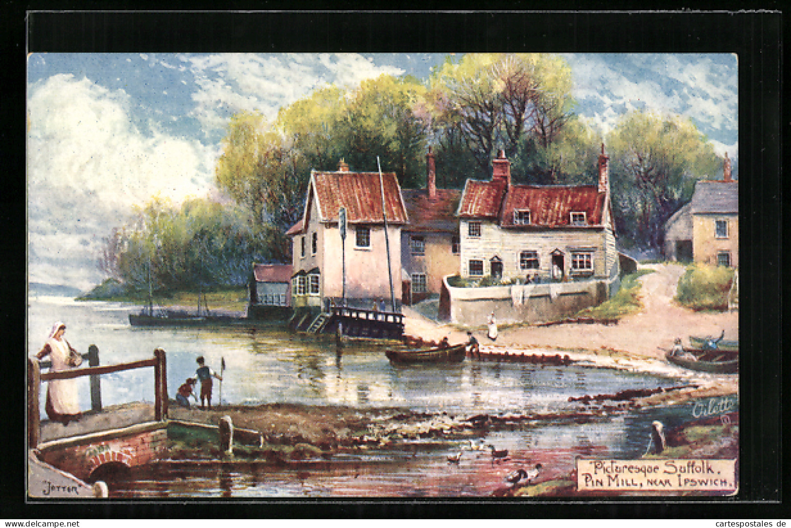 Künstler-AK Raphael Tuck & Sons Nr. 7753: Pin Mill, Near Ipswitch  - Tuck, Raphael